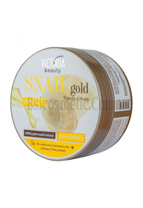Victoria Beauty Snail Gold Крем за ръце, лице и тяло с охлювен екстракт и арганово масло