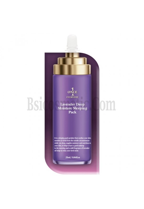 Дълбоко хидратираща и успокояваща нощна гел-маска с лавандула Chamos Once Everyday Lavender Deep Moisture Sleeping Pack