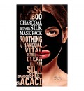 Почистваща маска с бамбуков въглен и пептиди Chamos Acaci Charcoal Repair Silk Mask