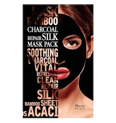 Почистваща маска с бамбуков въглен и пептиди Chamos Acaci Charcoal Repair Silk Mask