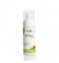 Victoria Beauty Snail Extract  Почистваща и освежаваща пяна за лице с екстракт от охлюв & PCA 160 мл