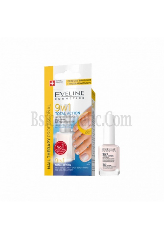 Eveline Foot Nails Therapy Балсам за грижа на ноктите на ходилата 9в1 Total Action