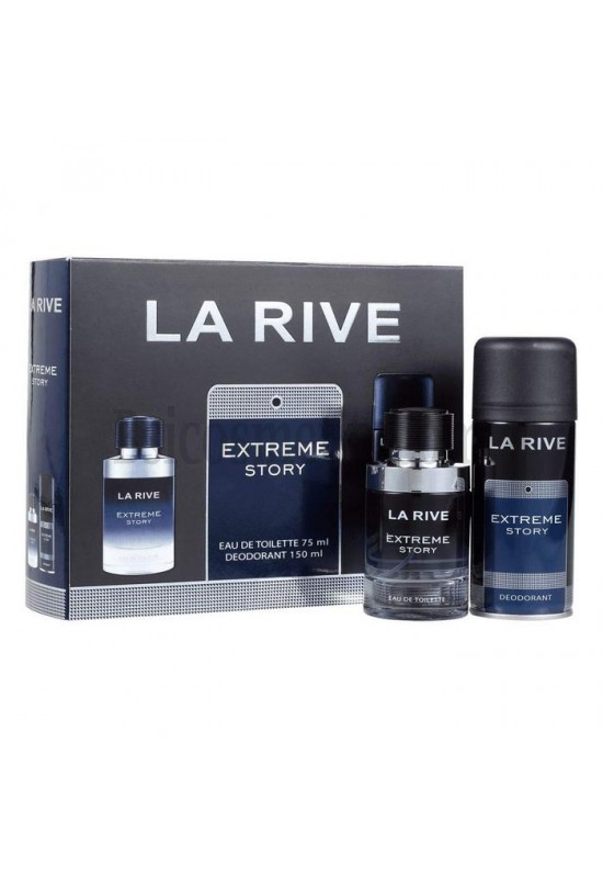 La Rive Комплект Extreme story  /EDT 75 мл + дезодорант 150 мл/