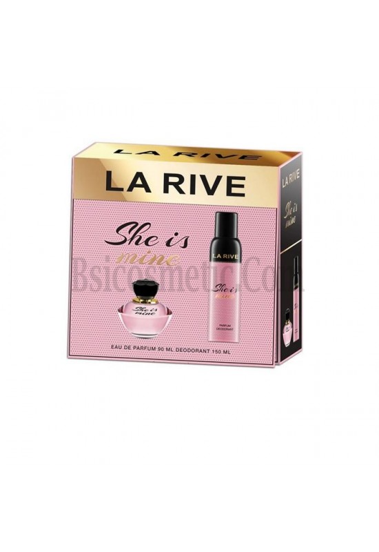 La Rive Комплект She is mine  /EDP 90 мл + дезодорант 150 мл/