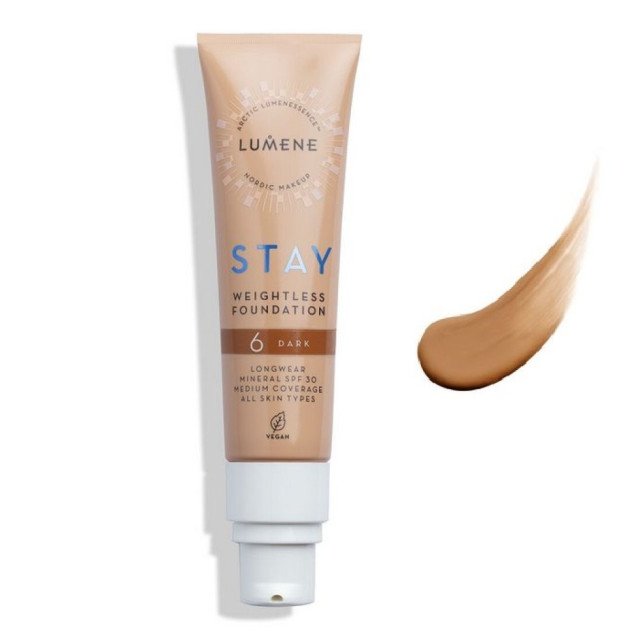 Веган Дълготраен Фондьотен с минерален SPF 30 Lumene Stay Weightless Foundation